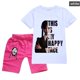 thumbnail image 2 of Conjunto de ropa de verano para niñas 100% algodón, ropa deportiva para niños, camiseta de 2 piezas y pantalones cortos zhangyuxiang LED, 2 of 2