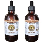 Black Walnut (Juglans Nigra) Tincture, Organic Dried Hull Powder Liquid Extract, Hei Che Tao, Herbal Supplement 2x4 oz