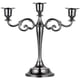 thumbnail image 1 of Candelabro de metal de 3 brazos Bienvenido, candelabro plateado elegante europeo, candelabro para mesa de comedor de boda, fiesta de Navidad, decoración del hogar, 1 of 6