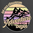 thumbnail image 6 of Wild Bobby Let Our Classroom Adventure Begin Mountain Sunset Light Colors Pop Culture Men Long Sleeve Shirt, Charcoal, 3X-Large, 6 of 6