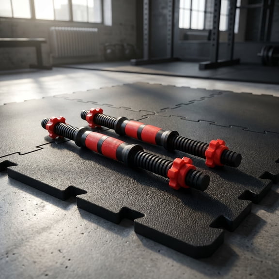 Arborister 2pcs 40cm Dumbbell Bars for Gym Strength Training (Random Color)