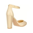 thumbnail image 3 of Women Point Toe Chunky Heeled Pumps Ankle Strap Pumps High Heel Ankle Strap Pump, 3 of 5