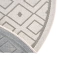 thumbnail image 7 of Unique Loom Outdoor Trellis Collection Area Rug - Kafes (7' Round Ivory/Gray), 7 of 7