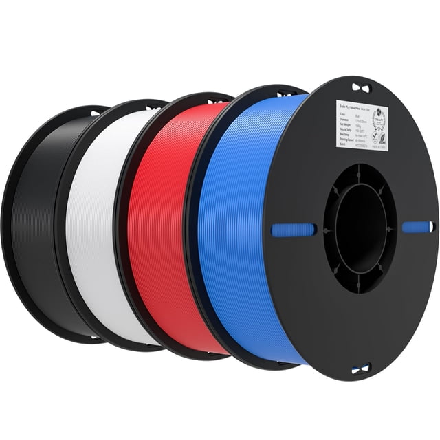 Filamento para impresora 3D Creality PLA de 1,75 mm, 4 kg, paquete de 4