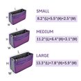 thumbnail image 2 of Vercord Purse Organizer Insert for Handbags Bag Organizers Inside Tote Pocketbook Women Nurse Nylon 13 Pockets Purple Medium, 2 of 5