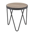 thumbnail image 2 of Bowery Hill Contemporary Metal End Table in Weathered Gray Oak, 2 of 4