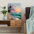 thumbnail image 5 of UXIEQU Tropical Beach Sunset Canvas Print 15.75x11.81 Inches, 5 of 8