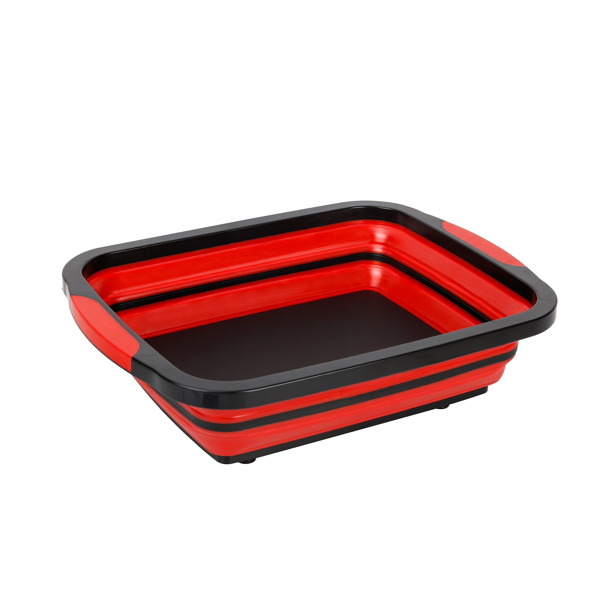 Expert Grill Collapsible Caddy and Cutting Board, Black Red, Dishwasher Safe Plastic, Model 8985, Size: One Size