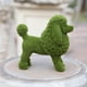 thumbnail image 5 of Estatua de cachorro flocado, figurita de animal, adorno de jardín, escultura de jardín con césped artificial para exterior, jardín y decoración de patio, 5 of 8