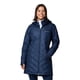 thumbnail image 1 of Chaqueta Columbia Heavenly Long con capucha para mujer, 2 unidades, color azul marino, 1 of 8