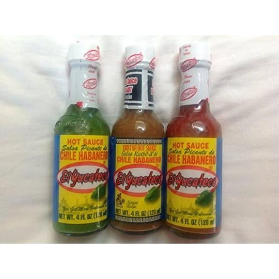 El Yucateco - Sauce Sampler - Red Habanero, Green Habanero, and Xxxtra Hot Haban