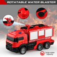 VIVEFOX Remote Control Fire Truck for Kids with Spray Water Pump, One