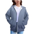 thumbnail image 1 of Chaquetas y prendas de vestir casuales con capucha de manga larga para niños y niñas, otoño e invierno, chaqueta con capucha de manga larga de polar, linda chaqueta de polar para bebé y parte superior, 1 of 5