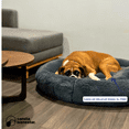 thumbnail image 2 of Camita Bienestar Cama Redonda Antiestrés para Perros Doble Vista Memory Foam Grande 100cm - Gris, 2 of 2