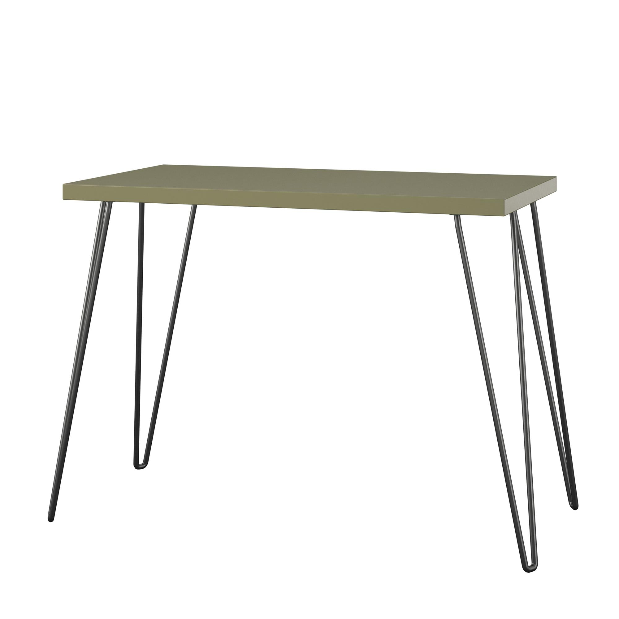 Ameriwood Home Tamarack Retro Computer Desk, Olive Green/Black