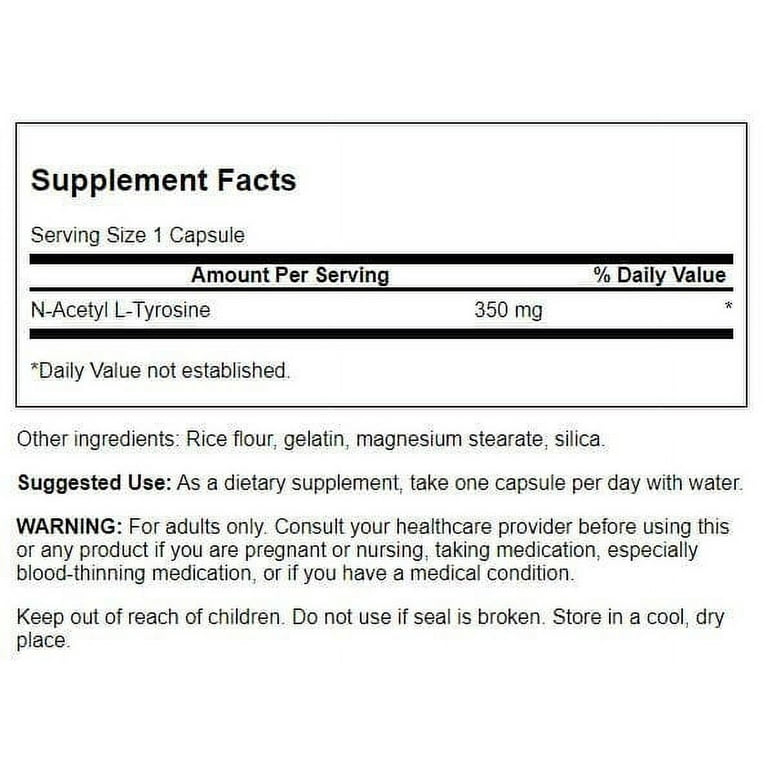 acetyl l carnitine and l tyrosine L-Tyrosine - Neighborhood Naturopathic main image 0