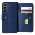 thumbnail image 2 of SaniMore Versatile Case for Samsung Galaxy S23 Plus 6.6" 2023, Durable PU Leather Case Card Slots Flip Kickstand Magnetic Closure Anti-drop Shockproof Full Protective Wallet Business Case, Darkblue, 2 of 9