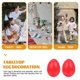 thumbnail image 2 of 10pcs Simulation Egg Wooden Egg Model Tabletop Egg Decoration Easter Eggs, 2 of 4