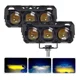 thumbnail image 1 of 2pcs Faros Auxiliares 3 Modos Doble Color Led Para Auto Moto, 1 of 8
