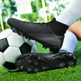 thumbnail image 4 of Soccer Cleats Mens Football Cleats Professional Soccer Shoes High-Tops Non-Slip Spikes for Big Boys Wide Training Sneaker, 4 of 7