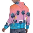 thumbnail image 3 of Bingfone Beach With Palm Trees Men'S Drawstring Hoodie Long Sleeve Pocket Sweatshirts-Medium, 3 of 9