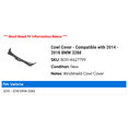 thumbnail image 2 of Cowl Cover - Compatible with 2014 - 2018 BMW 328d 2015 2016 2017, 2 of 2