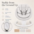 thumbnail image 3 of TouHeart Electric Baby Swing for Infants, 5 Speeds, 5 Vibration Levels, Bluetooth, Remote, 10 Lullabies, Gray, 3 of 11