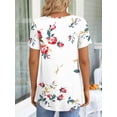 thumbnail image 3 of JuneFish Women's Summer Pleated Tops Casual Tee Hide Belly Shirts Blouse for Leggings, 3 of 4