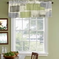 thumbnail image 3 of Sage Green Ombre Curtain Valances for Windows, Kitchen Valance Window Treatments Panel 2 Pack, Retro Abstract Mottled Geometric Rod Pocket Short Curtains for Bathroom Bedroom 54 x 18 Inch, 3 of 8