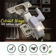 thumbnail image 1 of Fiudx Luz Led para Bisagra de Gabinete, Sensor de Inducción Automático, Led de Alto Brillo, Diseño de Ahorro de Energía, Fácil Instalación, Opciones de Blanco Frío y Cálido, Iluminación para Armario, 1 of 4