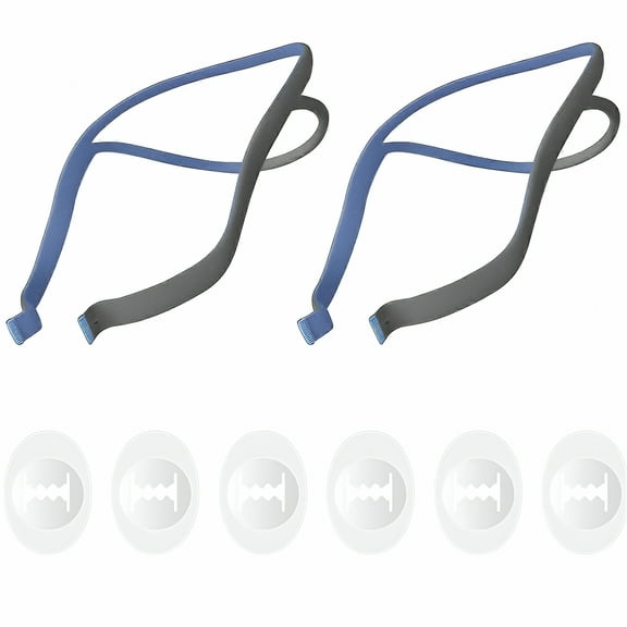 XIRQI 2-Pack Air Fit Headgear Strap,CPAP Headgear Replacements for Nasal Pillow Mask,with 6 Adjustments