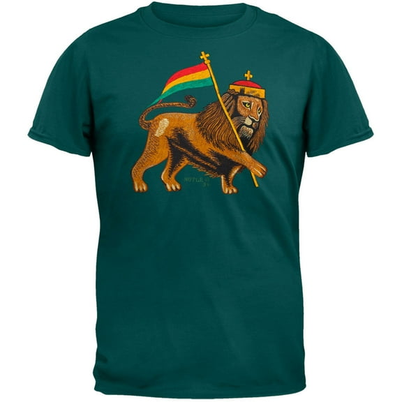 Rasta Lion S/S Black - X-Large