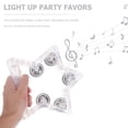thumbnail image 2 of LEEYNEER LED Light Up Tambourine Transparent Slow Flashing Instrument  Kids 1Pcs, 2 of 5