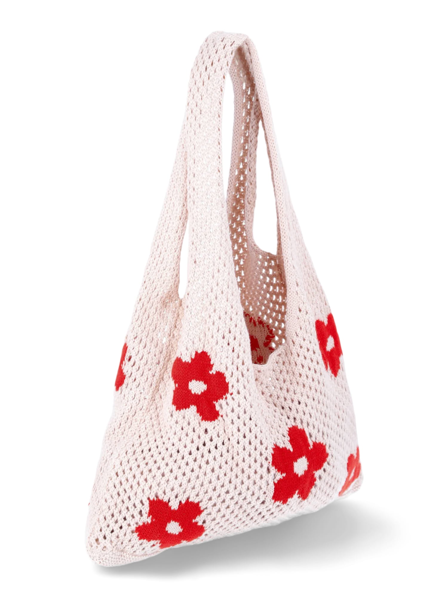 No Boundaries Women's Festival Crochet Icon Tote Bag, Black