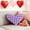 Violet, P, variante sur Coussin en Peluche en Forme de Cœur 11,8 X 7,8 Po, Coussin Décoratif Doux et Confortable pour la Saint-Valentin, Décor Romantique pour Sofa, Chambre et Fêtes, Cadeaux de la Saint-Valentin