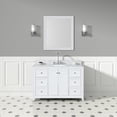 thumbnail image 2 of Atwell 48 Inch Modern Console Vanity with Oval Undermount Sink - White, 2 of 2