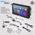 thumbnail image 7 of Pyle Double DIN Car Stereo Receiver - 7 inch 1080P HD Touch Screen Bluetooth Car Radio Audio Receiver Multimedia Player - WIFI/GPS/AM/FM Radio, Mirror Link for Android/iOS, Rear View Cam Support, 7 of 7