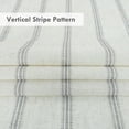 thumbnail image 6 of DriftAway Farmhouse Vertical Striped Linen Blend Textured Light Filtering Semi Sheer Curtains for Living Room Bedroom 108 Inches Long Drapes 2 Panels, 6 of 7