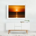 thumbnail image 2 of Outer Banks Sunrise 03 - North Carolina Photography Sunset Ocean Coast Beach Water Nature Landscape White Framed Wall Art Print 12 x 16 inches, 2 of 3