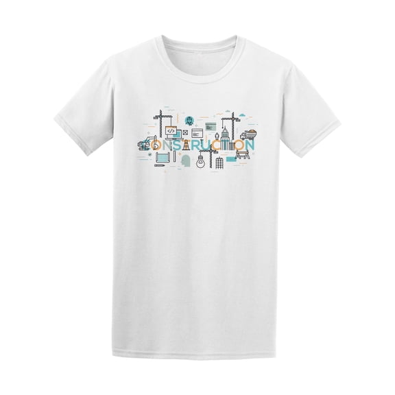 Construction Architecture Icons Tee Men's -Image by Shutterstock