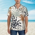 thumbnail image 4 of Easygdp Tropical Leaves Men's Hawaiian Shirts Print Lapel Short Sleeve for Beach, vacation, party, casual occasions - 3X-Large, 4 of 9