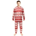 thumbnail image 5 of iHapHap Prints Red Seamless Christmas Geometric Pattern Matching Pajamas Set(L,Men), 5 of 5
