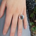 thumbnail image 2 of Superman Glowing Aura Silver Plated Adjustable Novelty Ring, 2 of 4