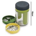 thumbnail image 2 of Rebanadora de verduras - Máquina para hacer fideos de calabacín de mano ajustable con contenedor, talla única Namotu CPB-DE-LYY2258, 2 of 5