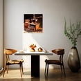 thumbnail image 4 of ZHONGYUTONG Coffee Canvas Wall Art Coffee Cup Bean Picture Kitchen Painting Dining Room Decor Artwork Framed (12.00" x 12.00"), 4 of 5