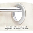 thumbnail image 5 of 50 Pieces Round Curtain Rod Rings Plastic Curtain Eyelet Rings Clips Inner Diameter 42mm Diy Rings For Window Curtain Cloakroom Door Curtains, 5 of 5