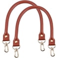 thumbnail image 5 of Dsseng 2 Pieces 15.7 Inch Leather Replacement Handles Purses Straps Shoulder Bag Strap with Swivel Lobster Buckles, 5 of 5