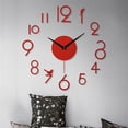 thumbnail image 3 of Lefu 3D Frameless Wall Clock, Silent DIY Wall Clock Number Wall Stickers Home Decor, 3 of 9