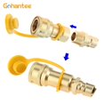 thumbnail image 3 of 1/2" Gas Quick Connect Kit, Disconnect Connector with Male Insert Plug, Solid Brass 1/2 inch Natural Gas Propane Quick Connect Adapter, 3 of 7