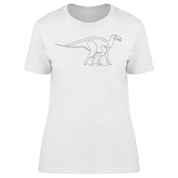 Art Doodle Dinosaur Jurassic Tee Women's -Image by Shutterstock